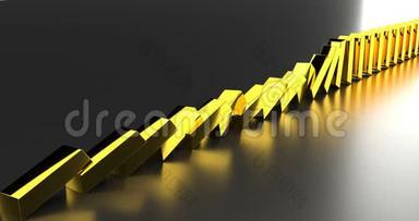 <strong>金条</strong>排在金色的背景上。 三维插图。 商业概念。 商业成功。 货币金融<strong>财富</strong>概念